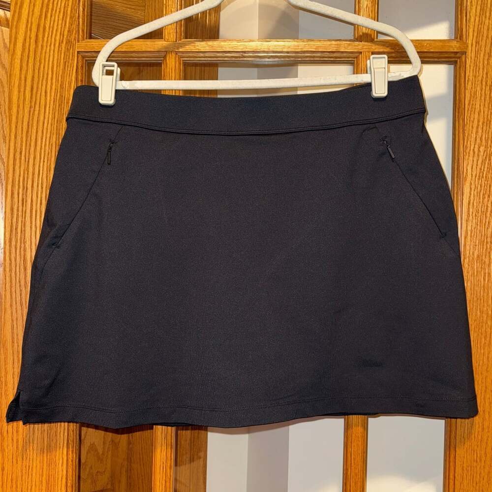 EUC TOMMY BAHAMA SZ XL AUBREY ISLAND ZONE SKORT SKIRT BLACK ATHLEISURE WEAR